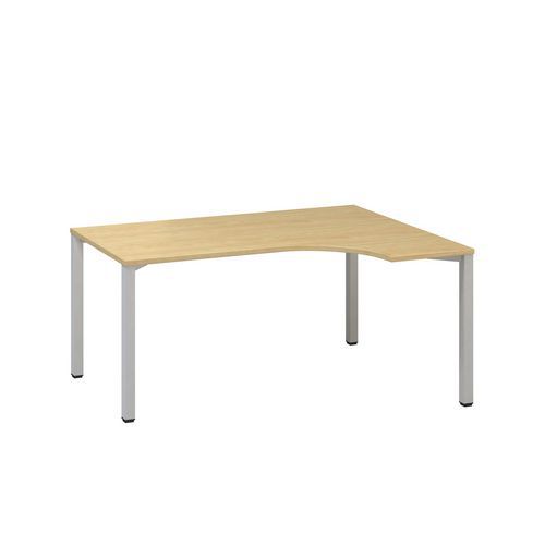 Ergo kancelářský stůl Alfa 200, 180 x 120 x 74,2 cm, pravé provedení, dezén divoká hruška, RAL9022
