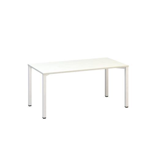Kancelářský stůl Alfa 200, 160 x 80 x 74,2 cm, rovné provedení, dezén bílá, RAL9010