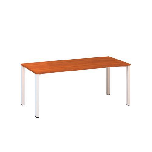 Kancelářský stůl Alfa 200, 180 x 80 x 74,2 cm, rovné provedení, dezén třešeň, RAL9010