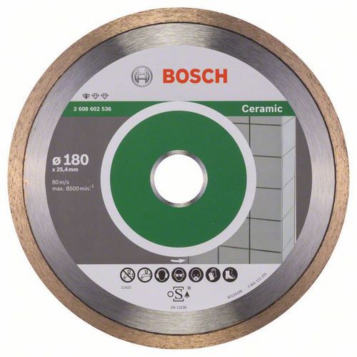Bosch - Diamantový řezný kotouč Standard for Ceramic 180 x 25,40 x 1,6 x 7 mm