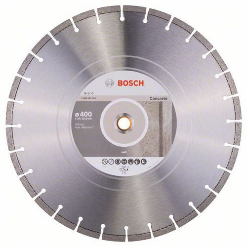 Bosch - Diamantový řezný kotouč Standard for Concrete 400 x 20/25,40 x 3,2 x 10 mm
