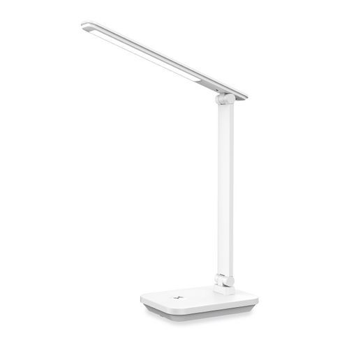 LED stolní lampa Platinet 5W, nabíjecí 6 000 mAh, USB port, bílá
