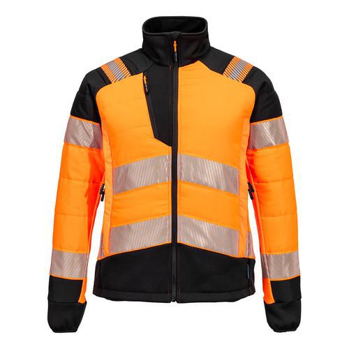 Dámská hybridní prošívaná bunda PW3 s vysokou viditelností, černá/oranžová, vel.XXXL Dámská hybridní prošívaná bunda PW3 s vysokou viditelností, černá/oranžová, vel.XXXL