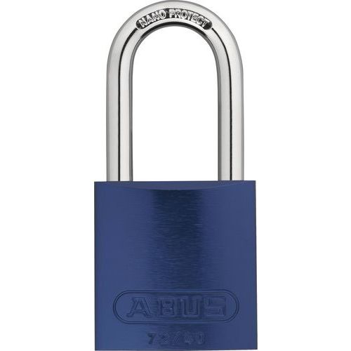 Bezpečnostní visací zámek Abus 72/40HB40 MK, systém s univerzálním klíčem, modrý
