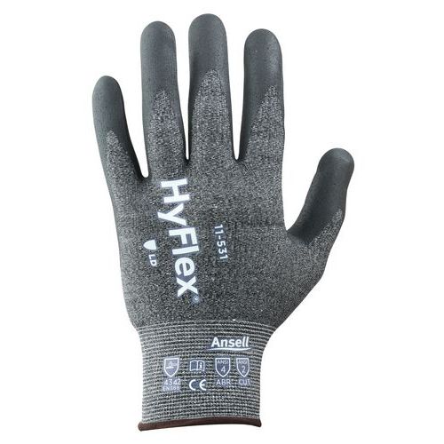 Pracovní rukavice Ansell HyFlex® 11-531 polomáčené v nitrilu, 12 párů, vel. 10