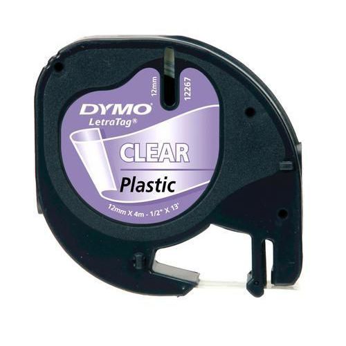 Plastová páska pro štítkovač Dymo LetraTag, průhledná