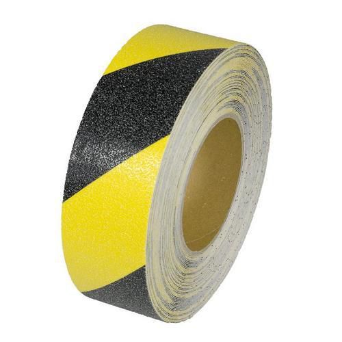 Protiskluzová podlahová páska, 18 m, černá/žlutá