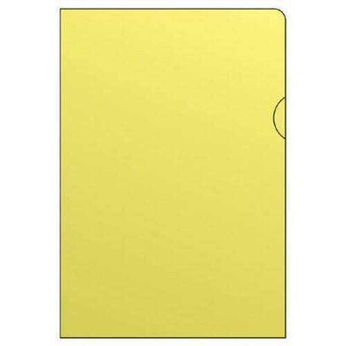 Barevné zakládací obaly L, hladké, 100 ks, žluté