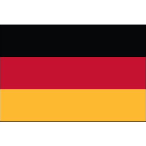 Malá státní vlajka, s očkem pro zavěšení, 16 x 11 cm, Německo