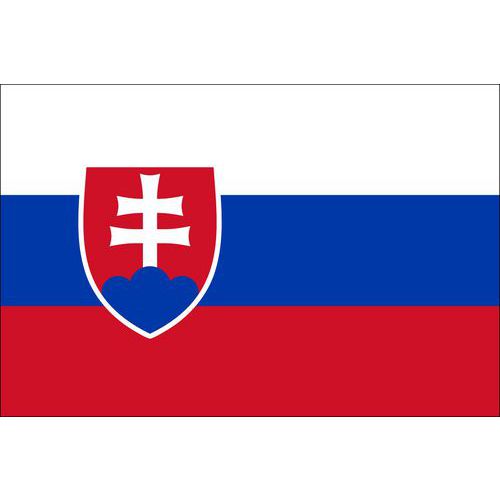 Malá státní vlajka, s očkem pro zavěšení, 16 x 11 cm, Slovensko