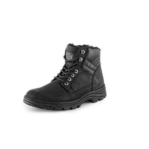 Zimní pracovní kožené kotníkové boty CXS Industry, černé, vel. 43