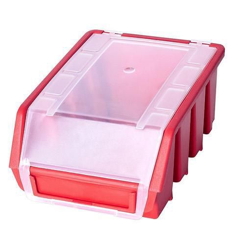 Plastový box Ergobox 2 Plus 7,5 x 16,1 x 11,6 cm, červený