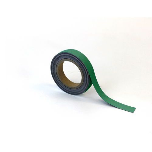 Magnetická páska na regály Manutan Expert, 10 m, zelená, šířka 25 mm