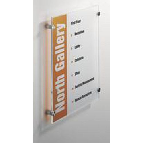 Informační dveřní tabulka Crystal Sign, 420 x 297 mm