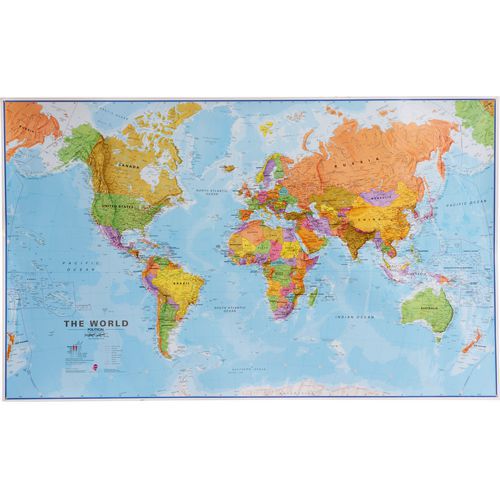 Politická mapa světa, 200 x 120 cm