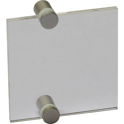 Informační dveřní tabulka Crystal Sign, 105 x 105 mm