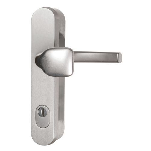 Bezpečnostní dveřní kování, rozteč 90 mm, madlo/klika