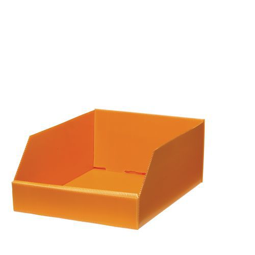 Plastový box PP, 15,5 x 29,5 x 38 cm, oranžové