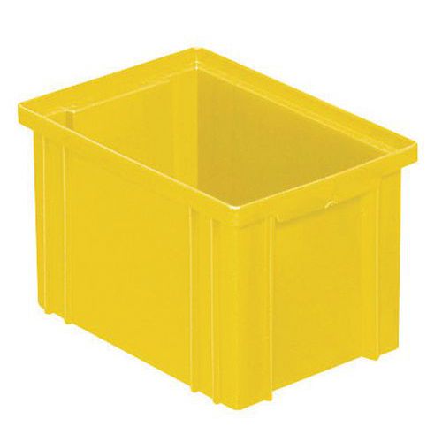 Barevná plastová přepravka PS (3,6 l), žlutá