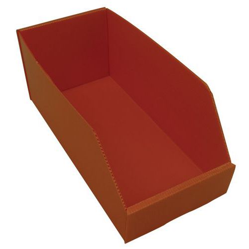 Plastový box PP, 15,5 x 18 x 38 cm, oranžový