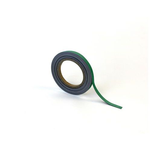 Magnetická páska na regály Manutan Expert, 10 m, zelená, šířka 10 mm