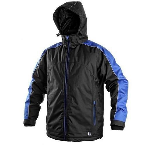 Pánská zateplená bunda, černo-modrá, vel. XL