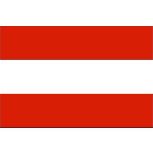 Malá státní vlajka, s očkem pro zavěšení, 16 x 11 cm, Rakousko