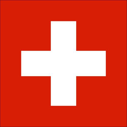 Státní vlajka, se záložkou, 90 x 60 cm, Švýcarsko