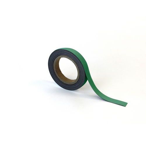 Magnetická páska na regály Manutan Expert, 10 m, zelená, šířka 20 mm