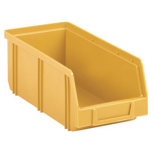 Plastový box Manutan Expert  8,3 x 10,3 x 24 cm, žlutý