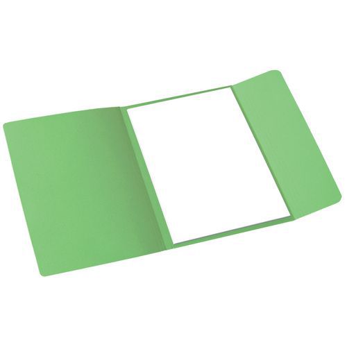 Papírové spisové desky Cloud, 100 ks, zelené