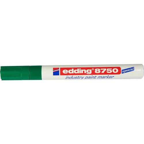 Průmyslový lakový popisovač Edding 8750, balení 10 ks, zelený