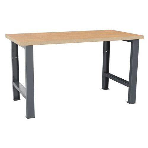 Dílenský pracovní stůl LISTA, 1500x750x840mm, nosnost 600 kg, tmavě šedá