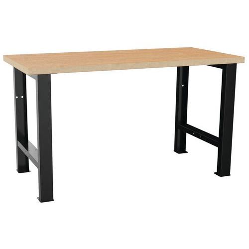 Dílenský pracovní stůl LISTA, 1500x700x840mm, černá