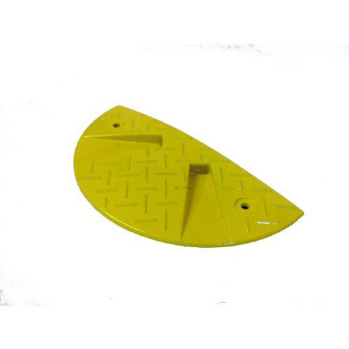 Zpomalovací práh, koncový díl, 3 x 21,5 x 43 cm, žlutý