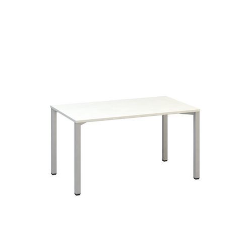 Kancelářský stůl Alfa 200, 140 x 80 x 74,2 cm, rovné provedení, dezén bílá, RAL9022