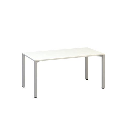 Kancelářský stůl Alfa 200, 160 x 80 x 74,2 cm, rovné provedení, dezén bílá, RAL9022