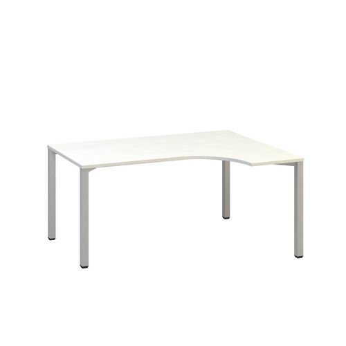 Ergo kancelářský stůl Alfa 200, 180 x 120 x 74,2 cm, pravé provedení, dezén bílá, RAL9022