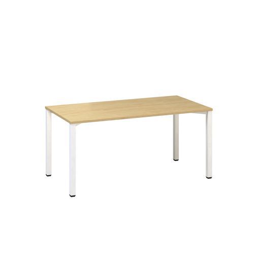 Kancelářský stůl Alfa 200, 160 x 80 x 74,2 cm, rovné provedení, dezén divoká hruška, RAL9010