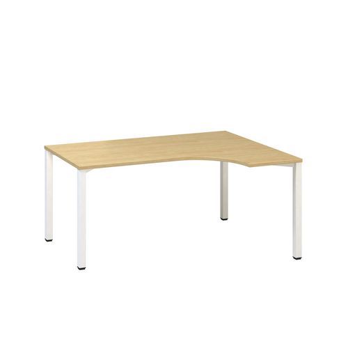 Ergo kancelářský stůl Alfa 200, 180 x 120 x 74,2 cm, pravé provedení, dezén divoká hruška, RAL9010