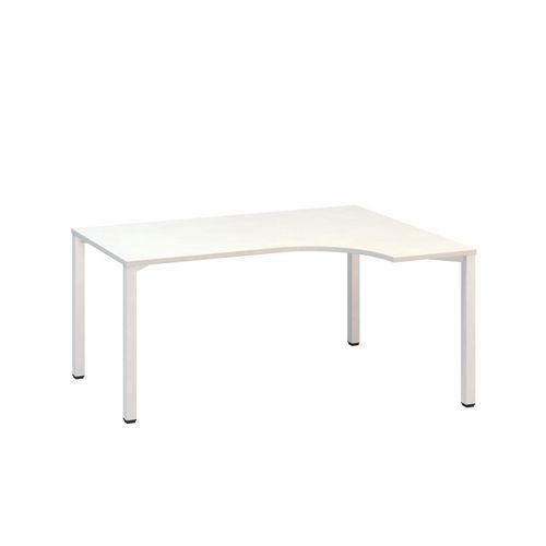Ergo kancelářský stůl Alfa 200, 180 x 120 x 74,2 cm, pravé provedení, dezén bílá, RAL9010