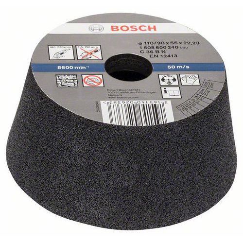 Bosch - Brusný hrnec, kónický - kámen/beton 90 mm, 110 mm, 55 mm, 36