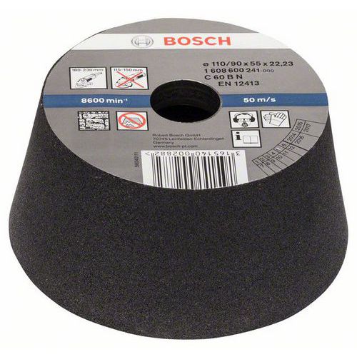 Bosch - Brusný hrnec, kónický - kámen/beton 90 mm, 110 mm, 55 mm, 60