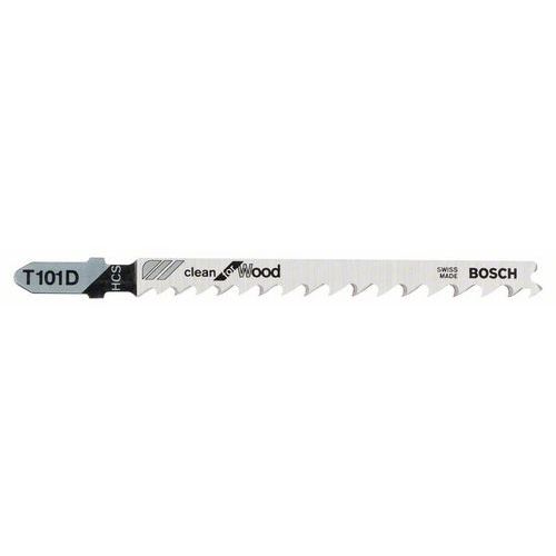 Bosch - Pilový plátek do kmitací pily T 101 D Clean for Wood, 5ks x 10 BAL
