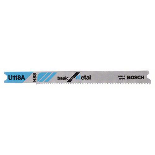 Bosch - Pilový plátek do kmitací pily U 118 A Basic for Metal, 3ks x 10 BAL