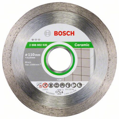 Bosch - Diamantový řezný kotouč Standard for Ceramic 110 x 22,23 x 1,6 x 7,5 mm
