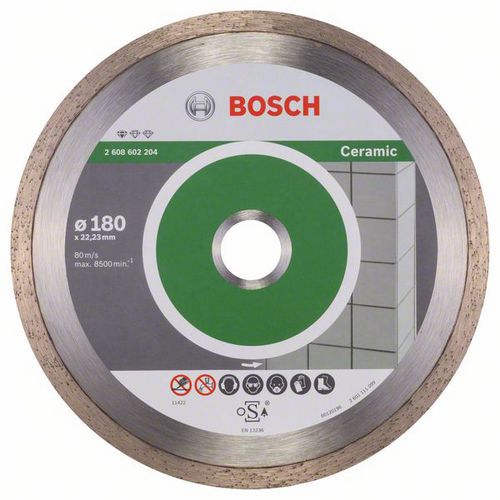 Bosch - Diamantový řezný kotouč Standard for Ceramic 180 x 22,23 x 1,6 x 7 mm
