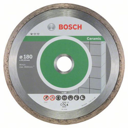 Bosch - Diamantový řezný kotouč Standard for Ceramic 180 x 22,23 x 1,6 x 7 mm, 10ks