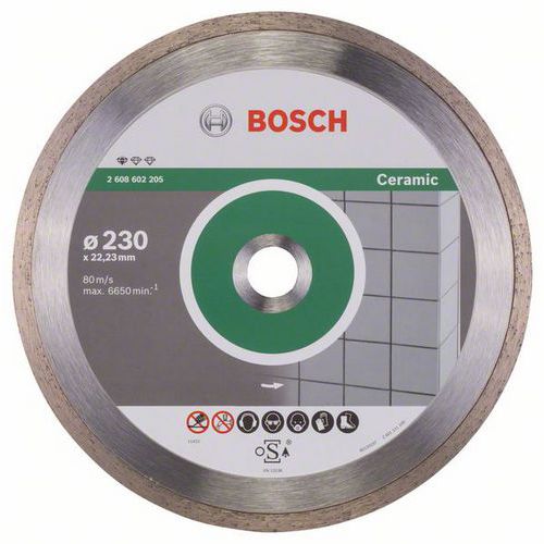 Bosch - Diamantový řezný kotouč Standard for Ceramic 230 x 22,23 x 1,6 x 7 mm