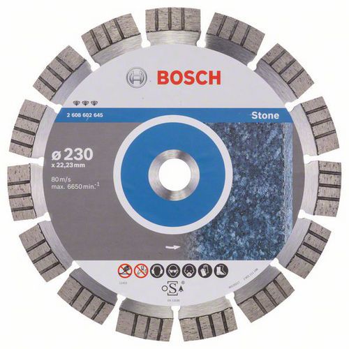 Bosch - Diamantový řezný kotouč Best for Stone 230 x 22,23 x 2,4 x 15 mm